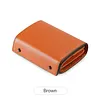 Multifunctional accordion-style genuine leather box wallet