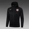 Joyfball 2024/2025 Barcelona Long Zipped Hat Style Jacket Black Football Jersey 1:1 Thai Quality