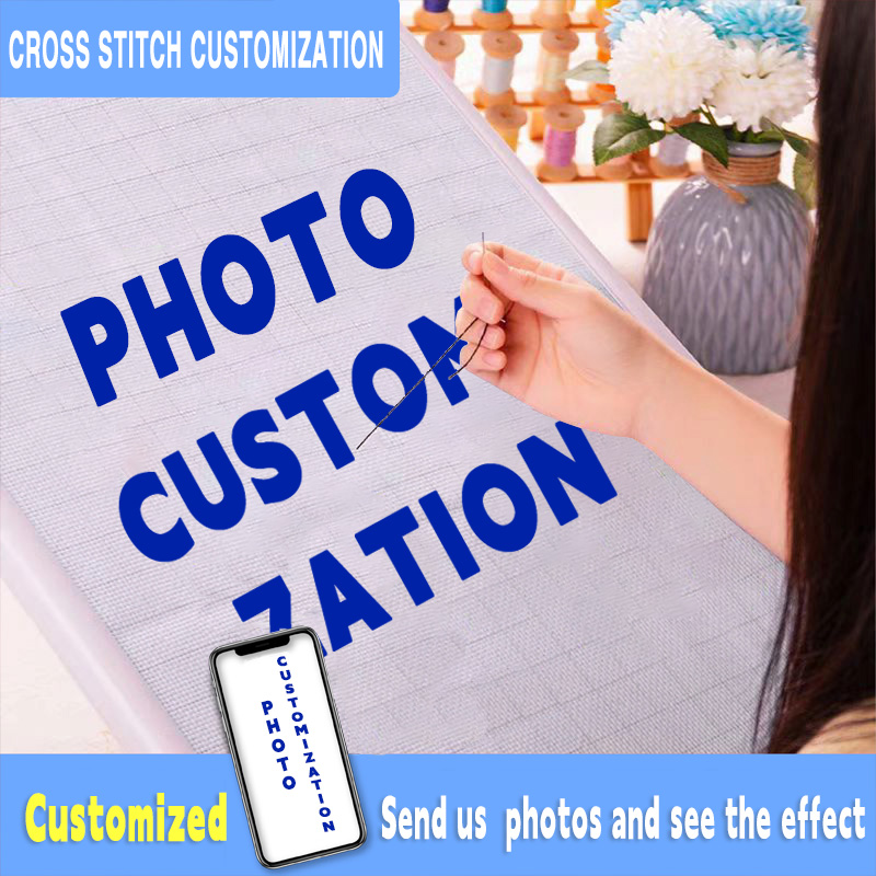 Cross stitch custom real person photo DIY couple living room own embroidery handmade 2025 new thread embroidery 2024 embroidery Painting Fairy Cross Stitch
