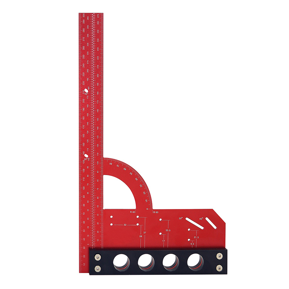 

Multifunctional Carpentry Scribing Mark Line Gauge Woodworking Square Ruler, 501 Original