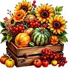 Sunflower Fruit Box-11CT Stamped Cross Stitch 40*40cm/15.75*15.75in