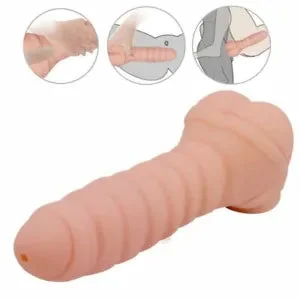pornhint Pornhint Realistic Male Penis Extension Cock Stroker Sleeve Masturbator Anal Sex Toy for