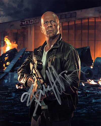 Bruce Willis Signed Autographed Photo Poster painting 8x10