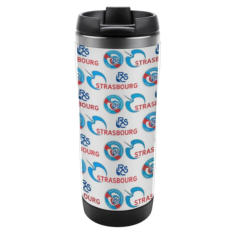 RC Strasbourg Alsace Tasse À Café En Acier Inoxydable Tasse Isolante Travel Mug Avec Couvercle