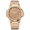 Patek Nautilus Ladies Watch 7118/1200R-010 Rose Gold and Diamond Bezel (35mm) Super Clone
