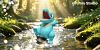 1/10 Scale Totodile - Pokemon Statue - MiuMiu Studio