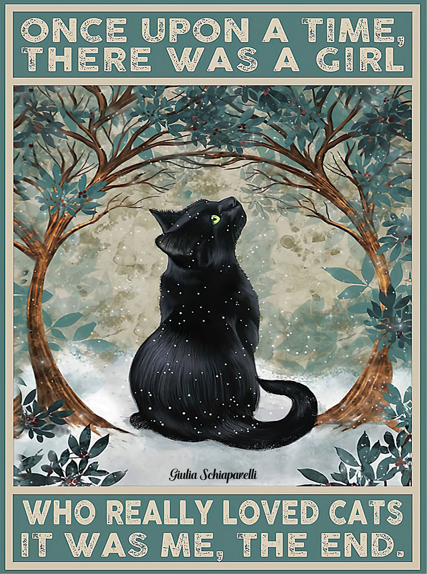 

Who Really Loved Black Cats, It was me Once Upon A Time Quotes - Round Drill Diamond Painting - 40*50CM, 501 Original