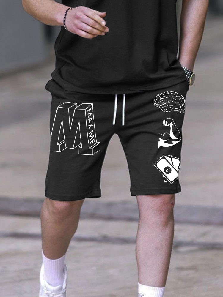 Men's Intelligence Strength And Money Sports Shorts / Rvogue / Rvogue