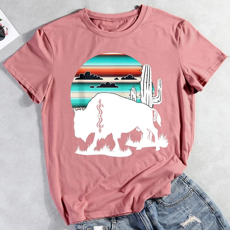 PSL - Bison desert Cactus T-Shirt Tee-012205