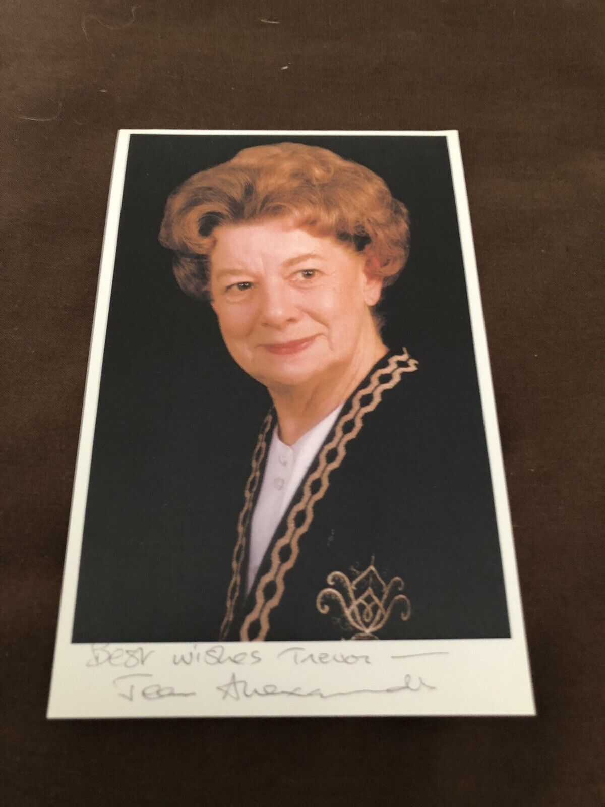 JEAN ALEXANDER (CORONATION STREET) SIGNED Photo Poster painting