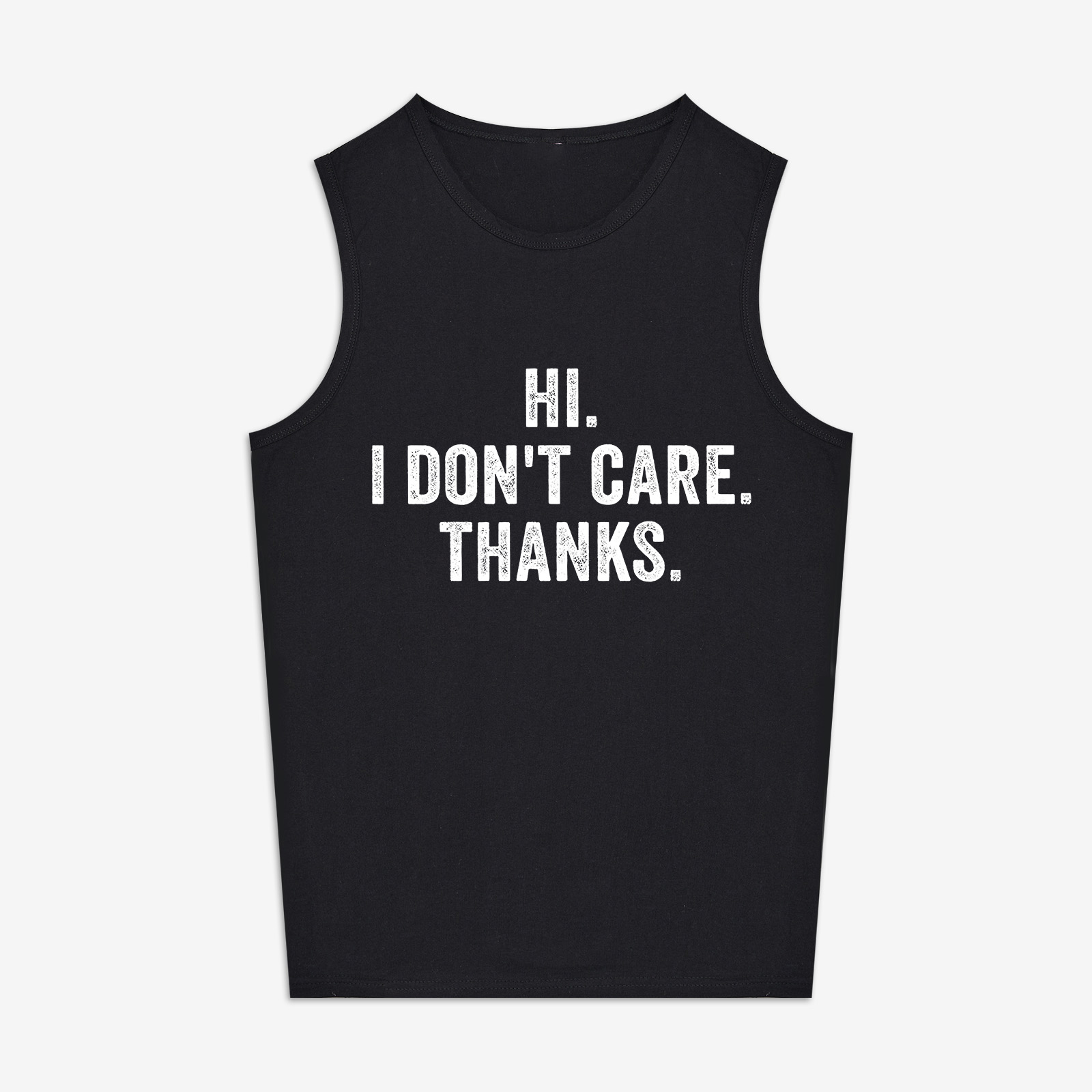 Hi. I Don't Care. Thanks Print Women's Vest