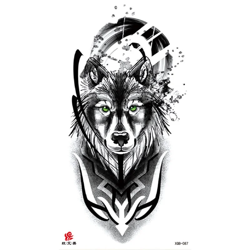 Sdrawing Temporary Tattoo Sticker Tiger Lion Wolf Mermaid Rose Arm Tattoo Hipster Tattoo Man Woman Tattoo Body Art Tatuajes