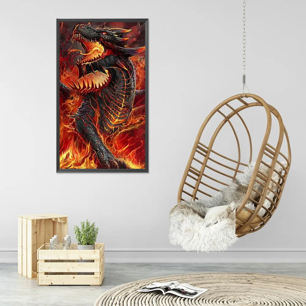 Full Square Diamond Painting 40*70cm - Dragon