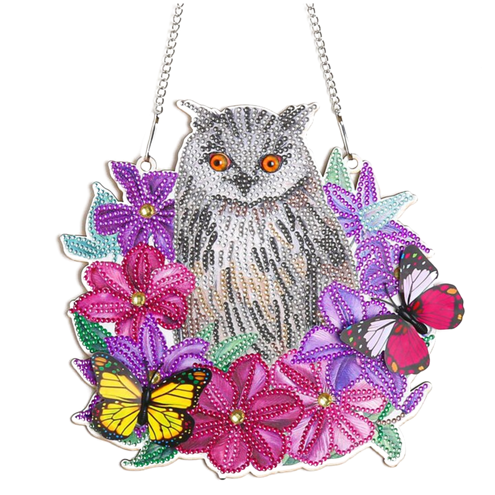 

Owl Wreath - 5D DIY Craft Pendant - 30*30CM, 501 Original