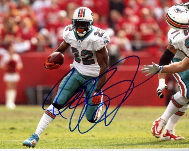 REGGIE BUSH Signed Autographed NFL MIAMI DOLPHINS Photo Poster painting