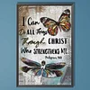 (40*60cm)Butterfly Dragonfly Saying - Full Round Drill Diamond Painting