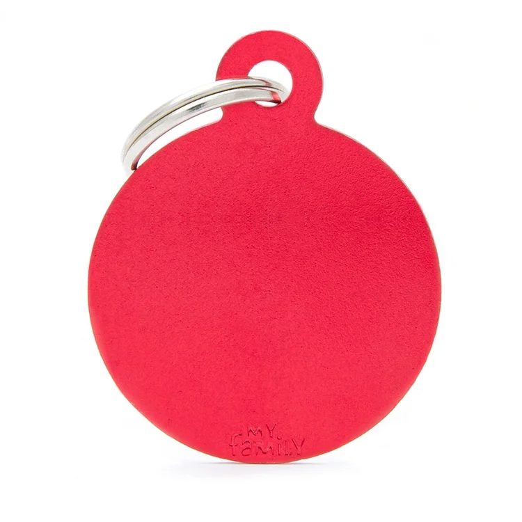 Big Aluminium Red Circle