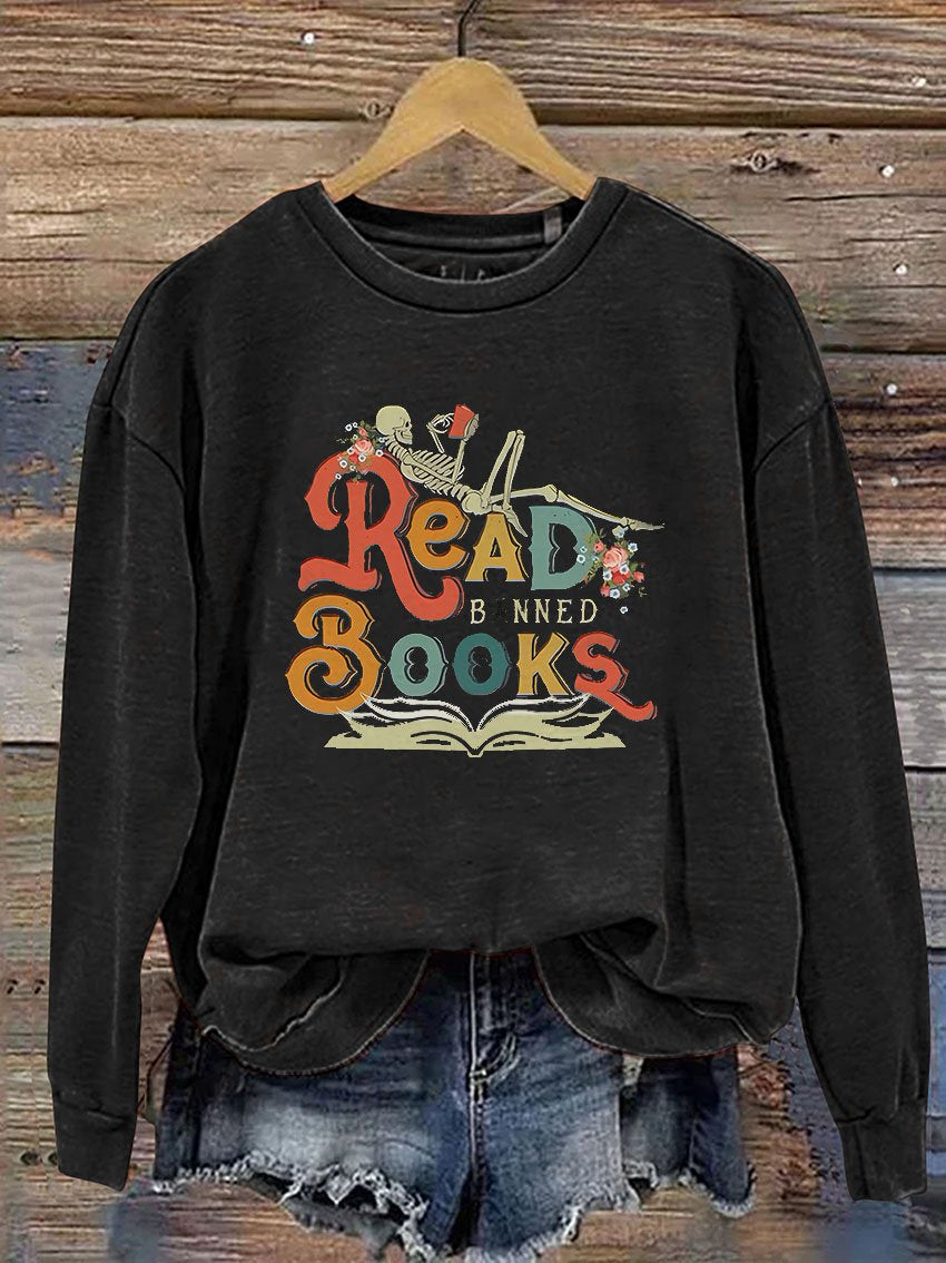 Read Banned Books Anti Ban Books Casual  Sweatshirt