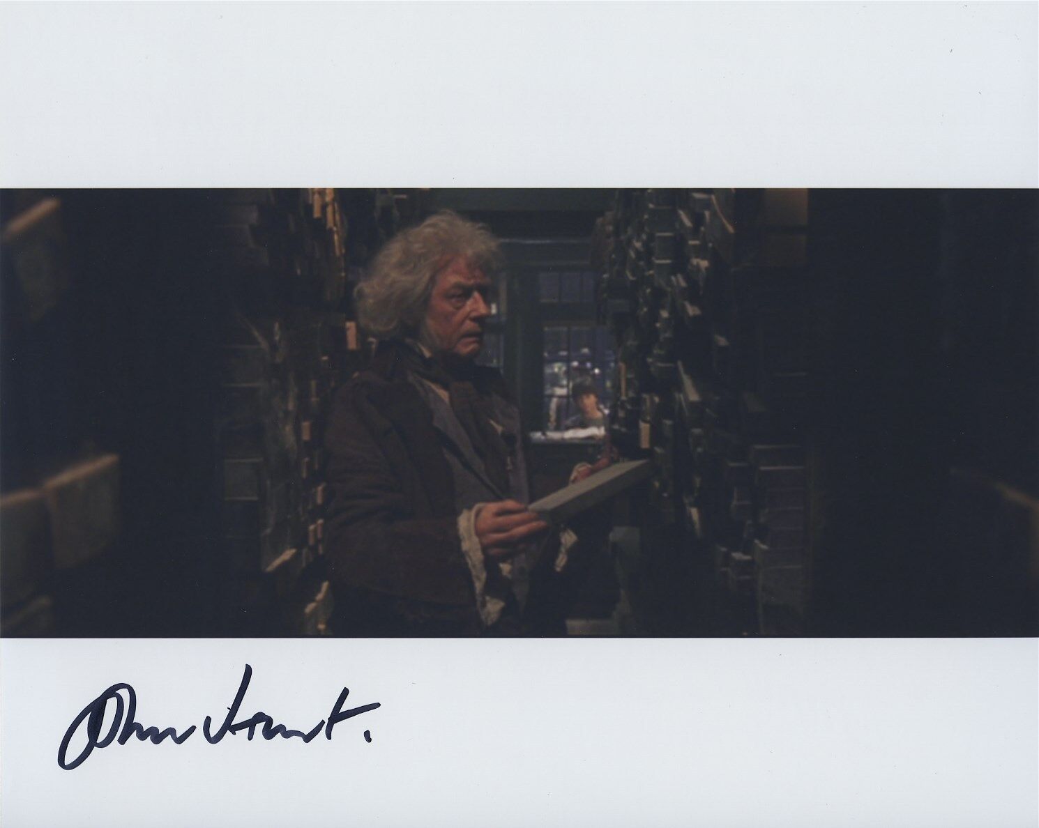 JOHN HURT SIGNED AUTOGRAPHED COLOR HARRY POTTER Photo Poster painting WOW!!!