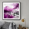 Beautiful Purple Scenery  | Full Round Diamond Painting Kits