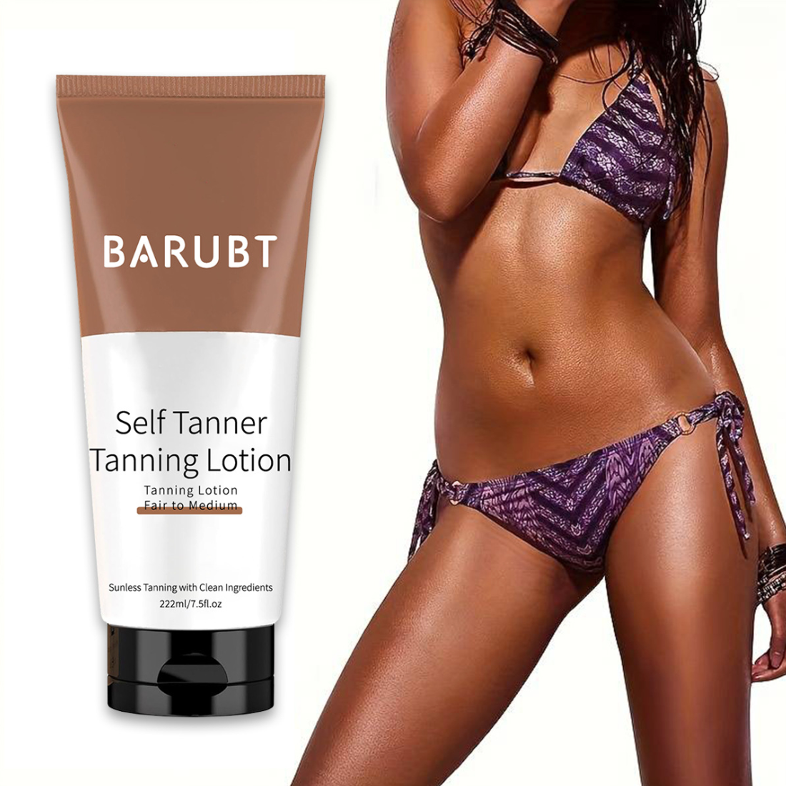 Sun-Free Tanning Lotion for a Natural Golden Glow – Vegan, Hydrating & Streak-Free