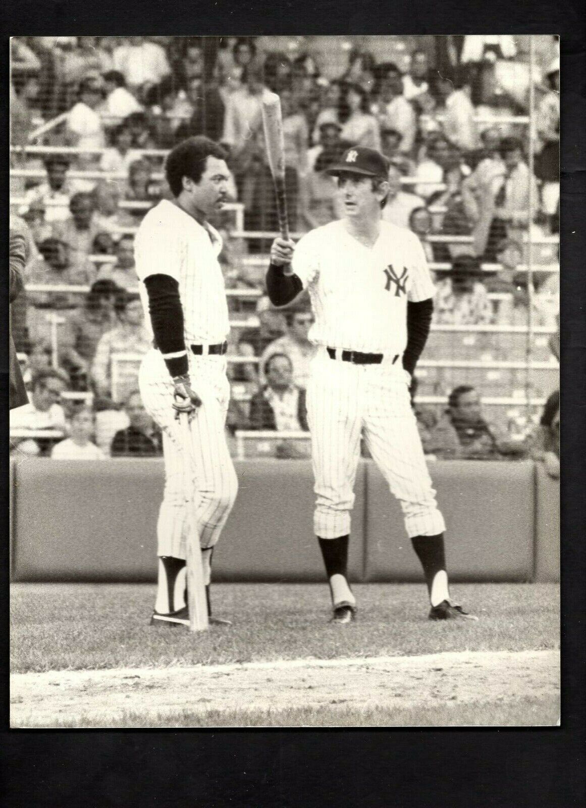 Reggie Jackson Billy Martin Louis Requena Press Original Photo Poster painting New York Yankees