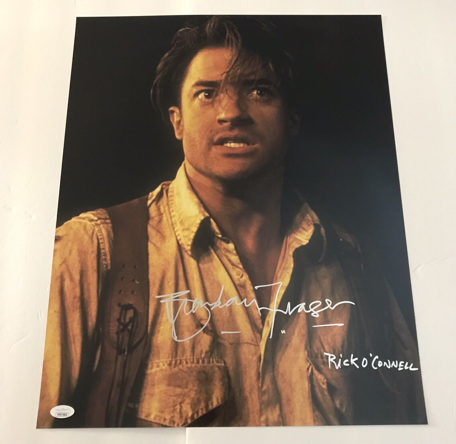 BRENDAN FRASER Signed THE MUMMY 16x20 Photo Poster painting IN PERSON Autograph JSA COA