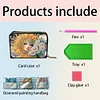 Diamond Painting Girl Flower Wallet Diamond Painting Card Holder Coin Purse