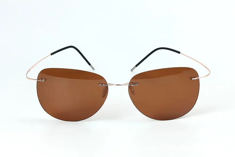Clara Vida Rimless Sunglasses Polarized designer SPORT Sun Glasses Men for Bicycle Fishing Driving