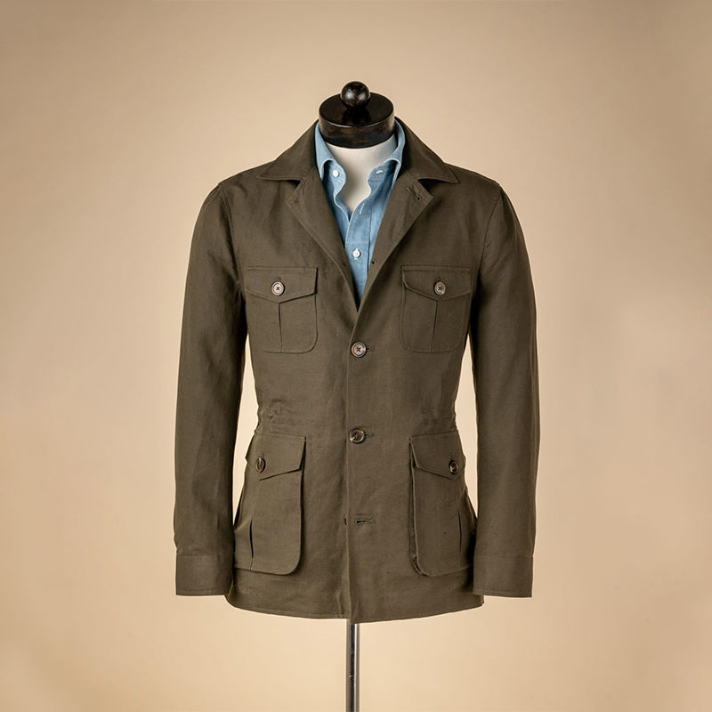 Men's Linen Safari Jacket