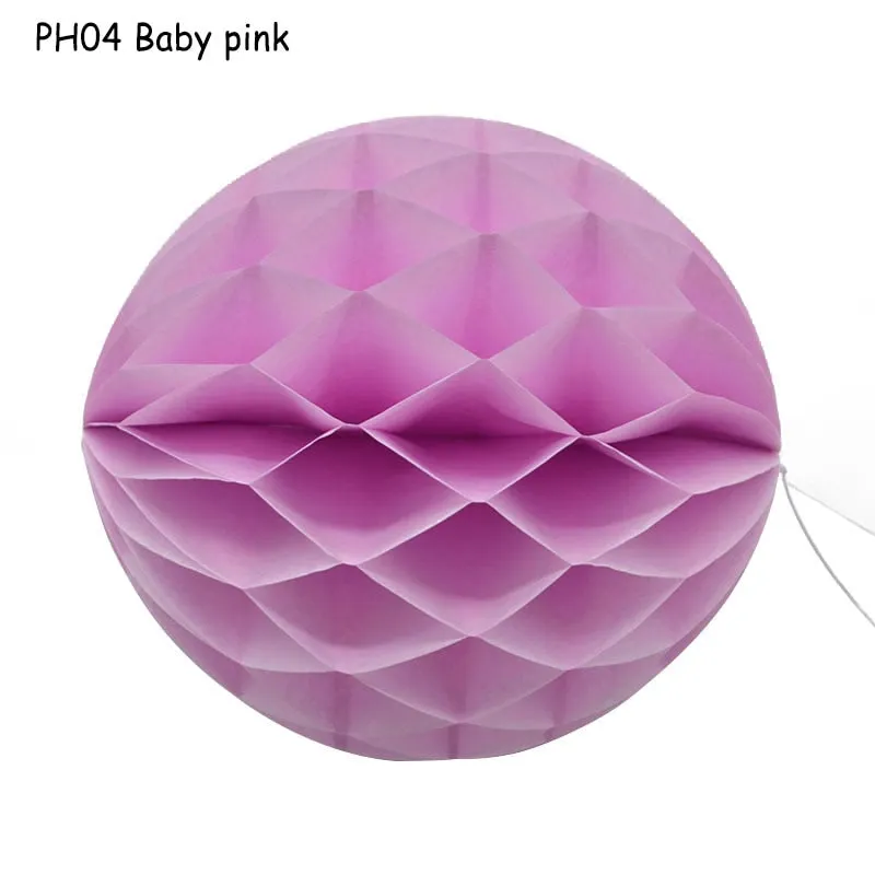 1Pcs 2 -12 Chinese Round Hanging Paper Honeycomb Flowers Balls Crafts Party Wedding Home DIY Decoration Paper Lantern Pompom