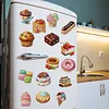 15pcs DIY Desserts And Cakes Diamond Painting Fridge Magnet