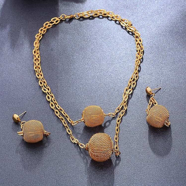 Ethiopian Gold Color African jewelry sets For Women