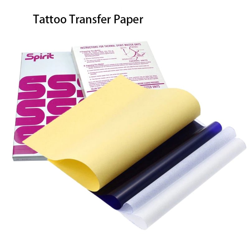 Gingf 100/50/25pcs Tattoo Transfer Papers Tattoo Stencils Thermal Copier A4 Papers for Temporary Tattoo Drawing Machine Tattoo Printer
