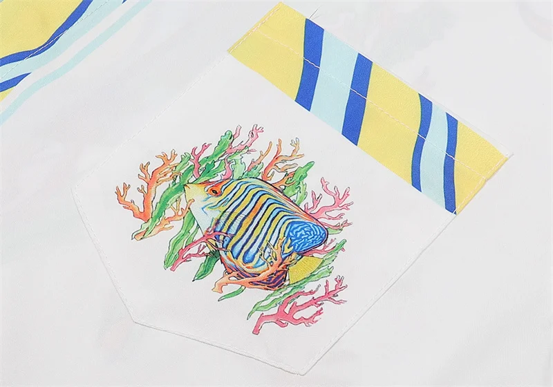 Casablanca 2023SS New Product Silk Short Sleeve Shirt