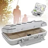 Fishing Tackle Storage Box Lure Bait 24 Compartment ABS Plastic Double Layer 