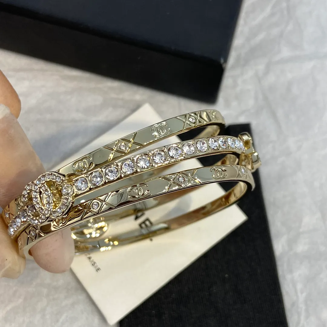 Chanel Coco Crush 3 Stacked Bracelets Bangles