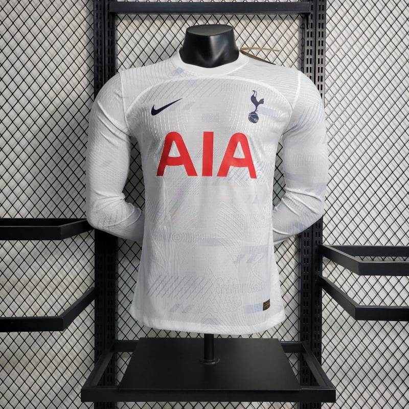 23-24 Players Long Sleeve Tottenham Hotspur Soccer Jersey Home