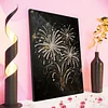 DIY Pearl Painting Fireworks for Home Wall Decor with Frame(40*30cm)