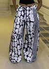 Stylish Floral Print Wide-Leg Pants For Women by Inlyline