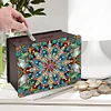 Mandala Butterfly Diamond Painting Money Saving Box Wooden Coin Bank Desktop Diamond Art Kits