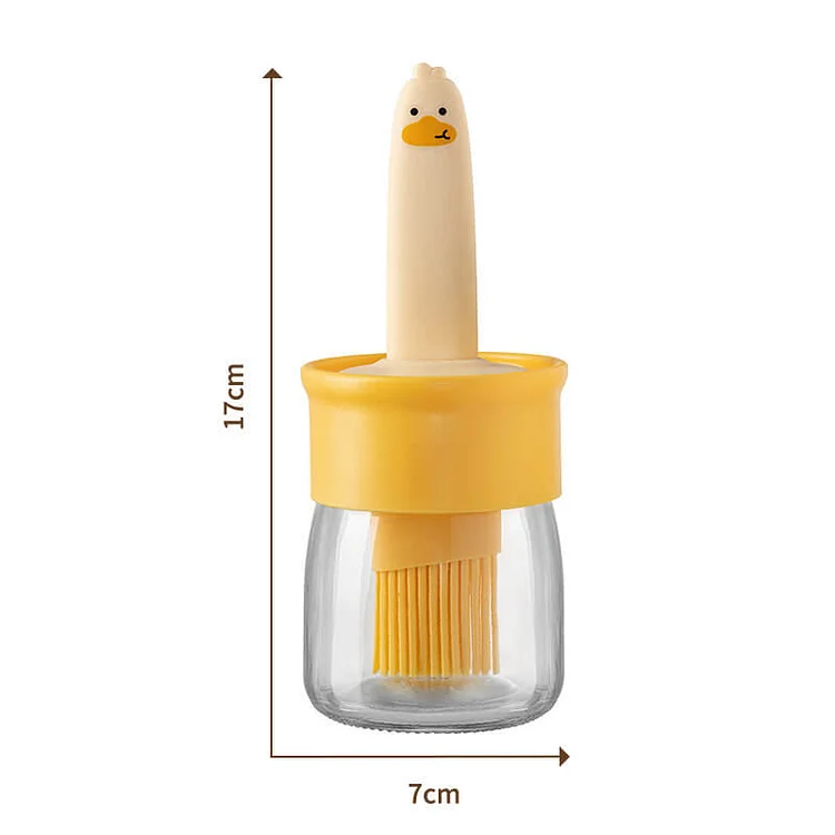 Oil Silicone Brush With Glass Bottle