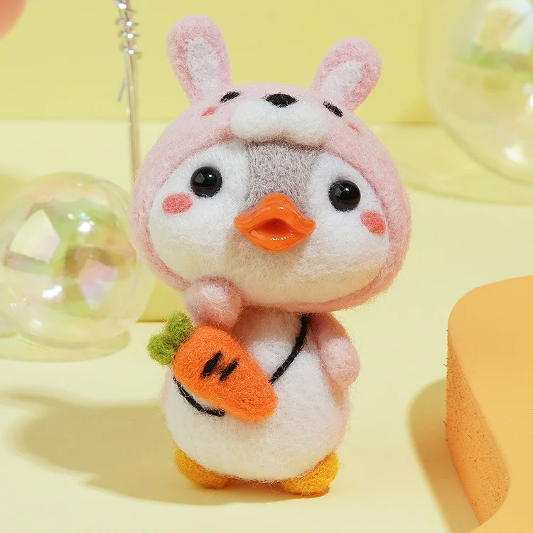 FeltingJoy - Beaky Penguin Needle Felting Kit - Bunny