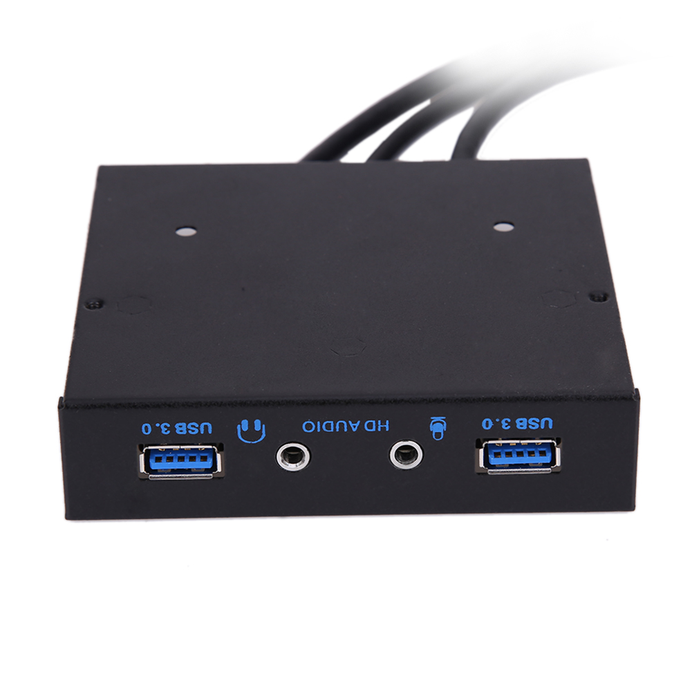

3.5\\\ 20Pin to 2 USB 3.0 Port HUB + HD Audio PC Floppy Expansion Front Panel, 501 Original