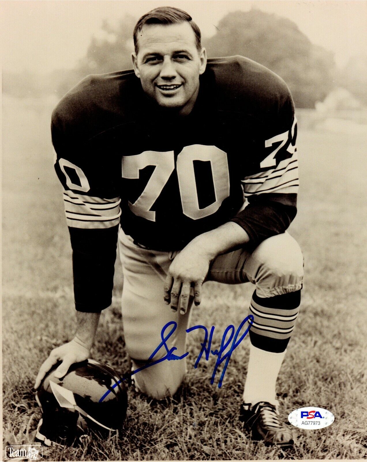 Sam Huff autographed signed 8x10 Photo Poster painting NFL Washington Redskins PSA COA