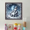 Snowman-14CT Stamped Cross Stitch 40*40cm