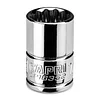 Capri Tools 1/2 in. Shallow Socket, 3/8 in. Drive, 12-point, SAE