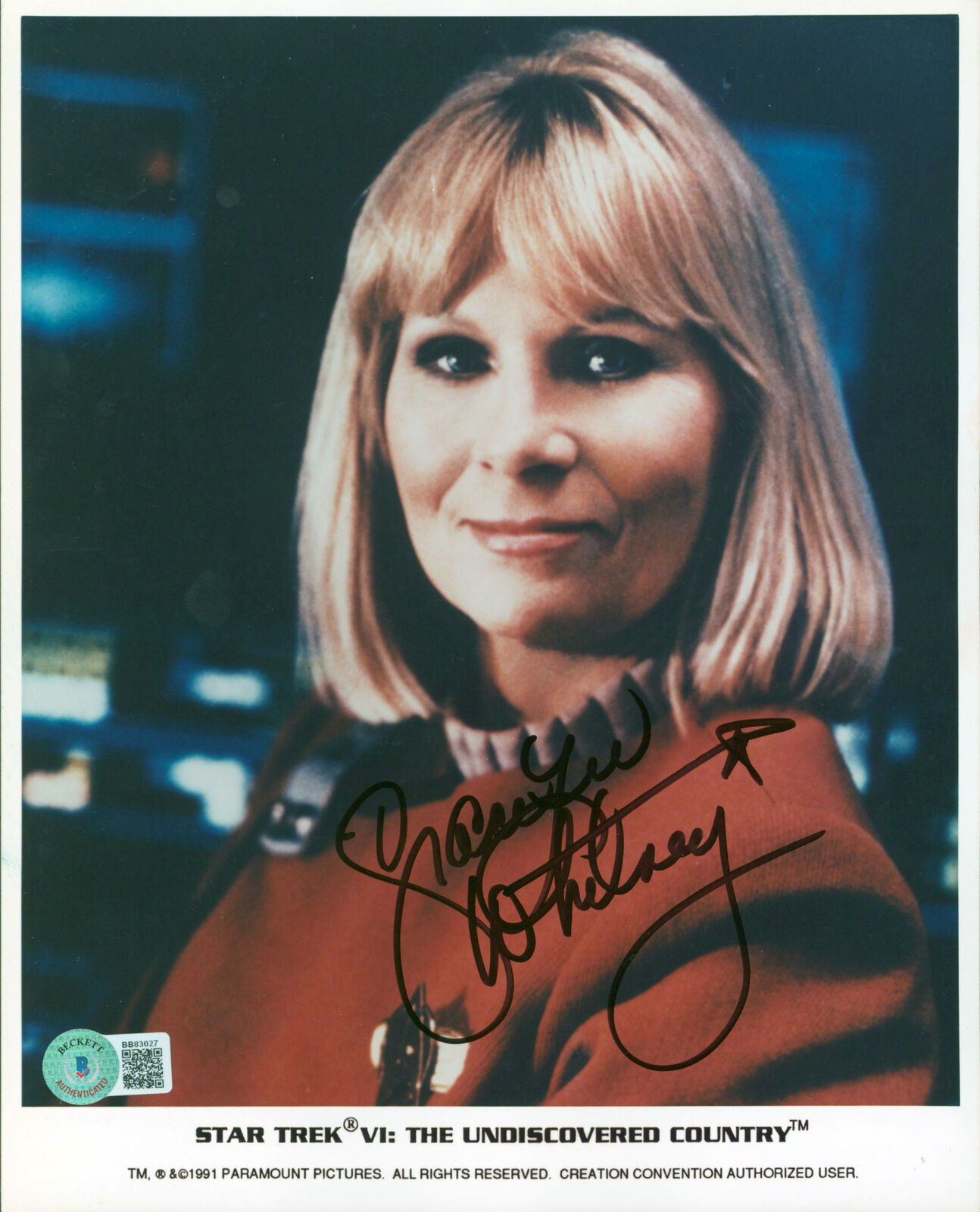 Grace Lee Whitney Star Trek VI Authentic Signed 8x10 Promo Photo Poster painting BAS #BB83027