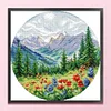 (Multi Style)Spring-Partial Embroidery 2 Strands 14CT Stamped Cross Stitch-33*33CM