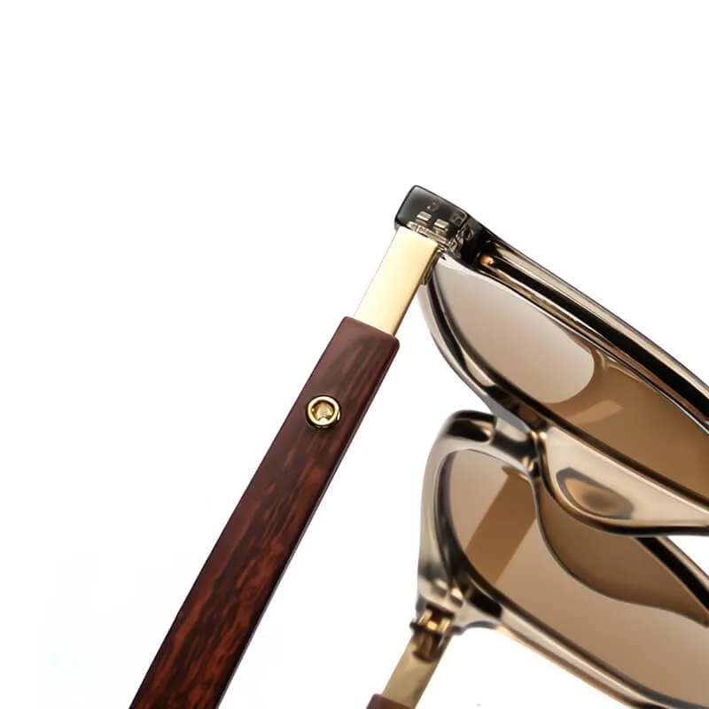Men's Polarised Wood Sunglasses &ndash; Barcelona Statement Frames &ndash; view 2